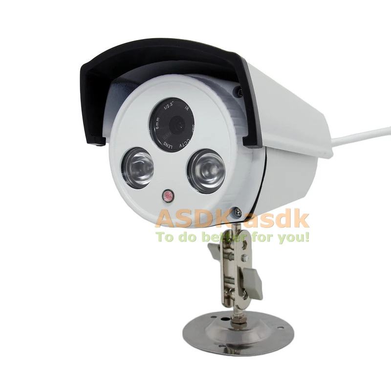 POE Водонепроницаемая HD 3MP 2 Array IR светодиодная наружная IP камера Bullet 1296P / 1080P