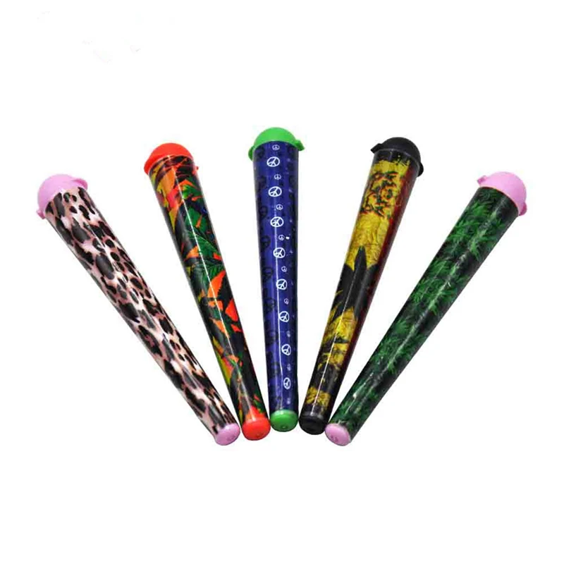 

1Pcs 120MM Doob Tubes Stash Jar Joint Holder Storage Paper Cones Holder Airtight Waterproof Pill Box Without Cone Random Color