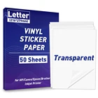 50 шт., водостойкие самоклеящиеся наклейки для лазерных струйных принтеров