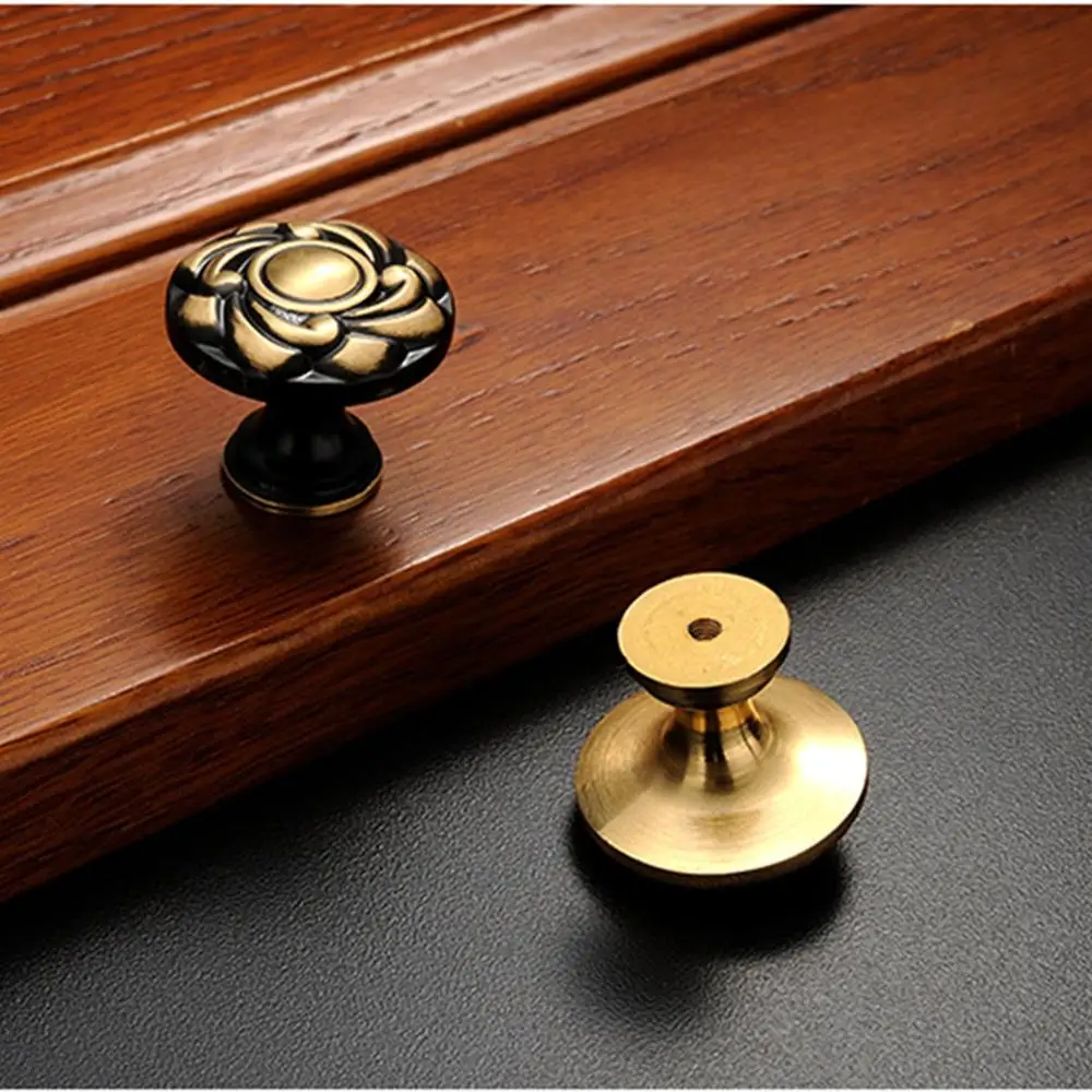 Ящик для шкафа из чистой меди ручка дверей американский стиль Европейский новый