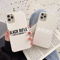 black rifle coffee company phone case lambskin leatherfor iphone 12 11 8 7 6 xr x xs plus mini plus pro max shockproof