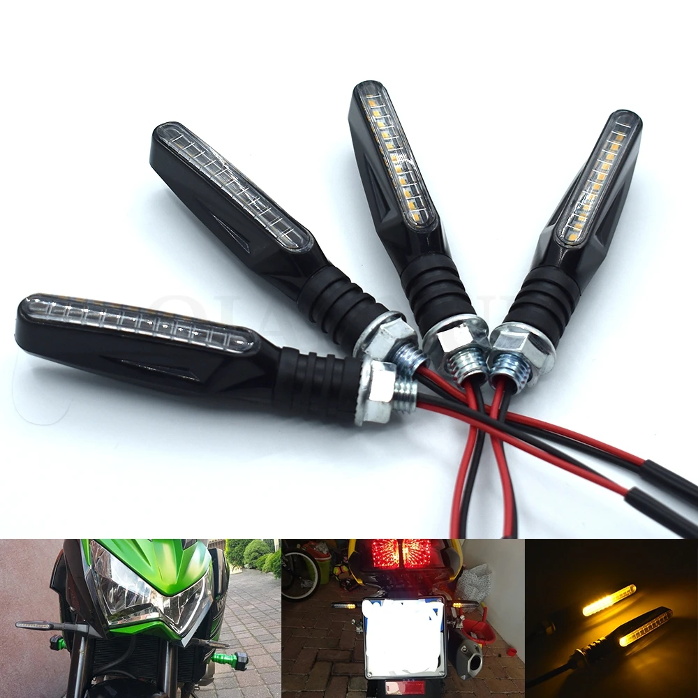 Универсальный светодиодный индикатор для мотоцикла с гибким потоком рулевого