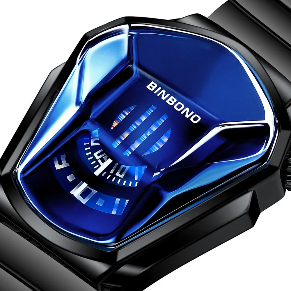 

Fashion Personality Men's Watch Trend Market Watch Style Locomotive Concept Watch Male Domineering Black Technology Watch