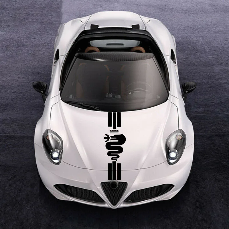 Крышка капота виниловые наклейки на машину для автомобиля Alfa Romeo 159 Giulietta Giulia 147 156