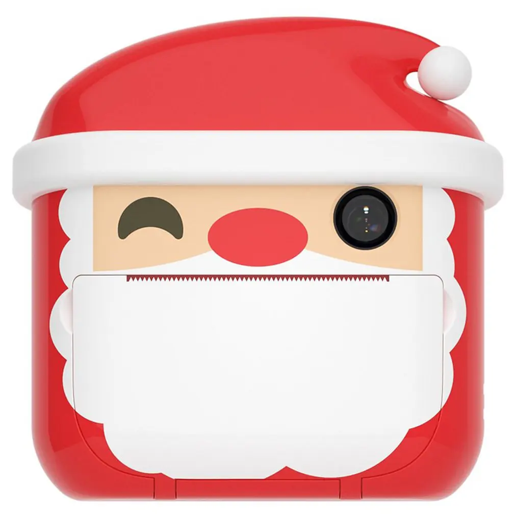 

Santa Claus Kid Instant Print Camera Thermal Printing Camera Digital Photo Camera Girl's Toy Child Camera Birthday Gift