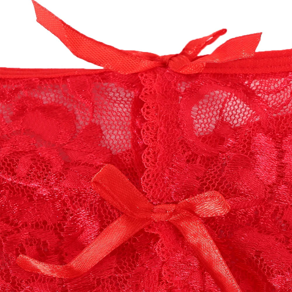 

Fashion Sexy Lace Lingerie Women's Underwear Sexy Transparent Low Waist Thong Panties High Quality 6 Colors For Women Girls