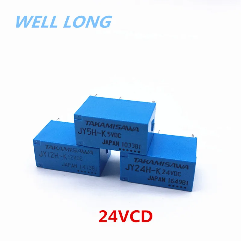 

Реле TAKAMISAWA JY24H-K, реле мощности 24 В постоянного тока.