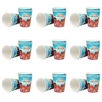 wholesale cocomelon theme party supplies disposable cups tableware cocomelon kids birthday party paper glasses decorations 10pcs