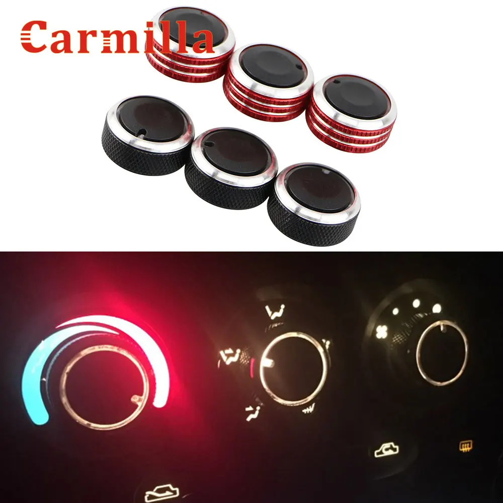 

Carmilla AC Knob for Chevrolet Spark Chery QQ3 QQ6 Air Conditioning Heat Control Switch Knobs Interior Car Styling Accessory