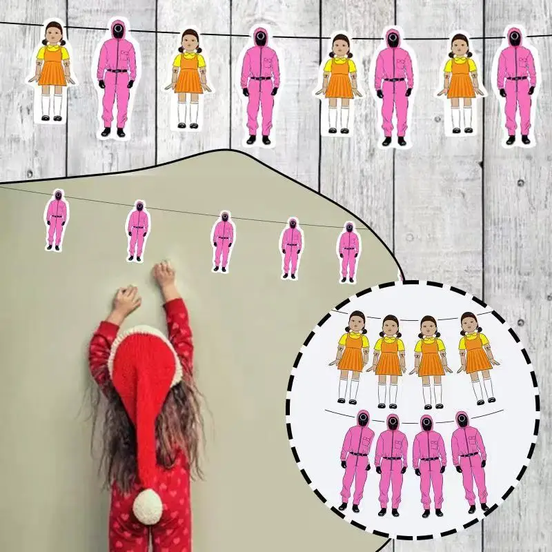 

Korean TV Series Netflix Squid Game Pendant Home Accessories Birthday Party Props Christmas New Year Decoration