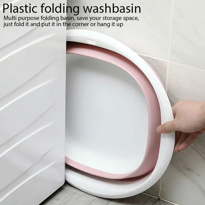 Пластик складные бассейны Портативный умывальники складывающиеся Прачечная