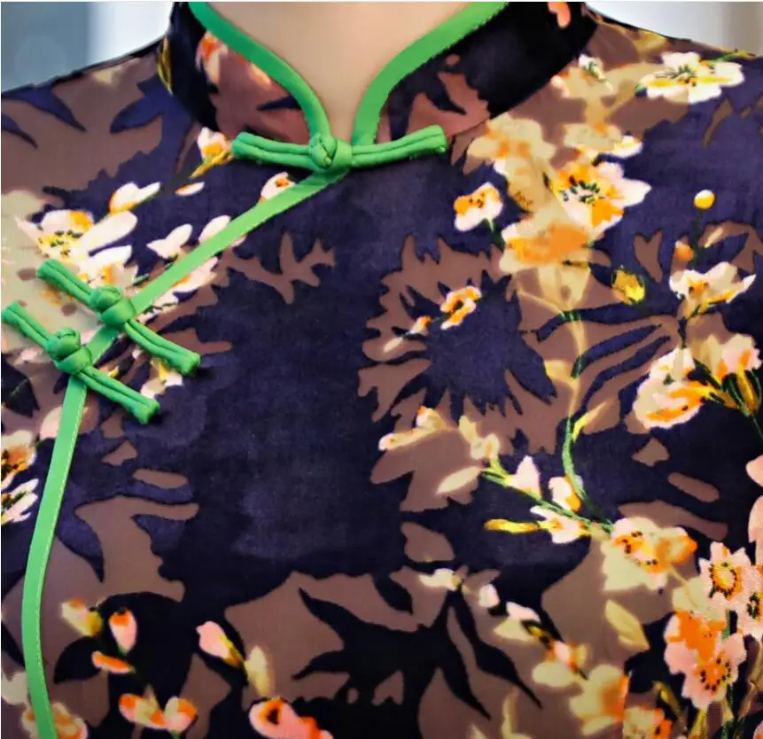 Высокое качество аозай платья женские традиционные Вьетнамки cheongsam Модифицированная длинная одежда с высоким разрезом Плюс Размер qipao 3XL 4XL