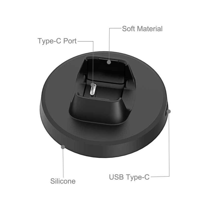PULUZ Gimbal Accessories for Dji Osmo Pocket Vertical Charging Base Holder Fixed Mount 1/4 Screw USB Port Type-C | Электроника