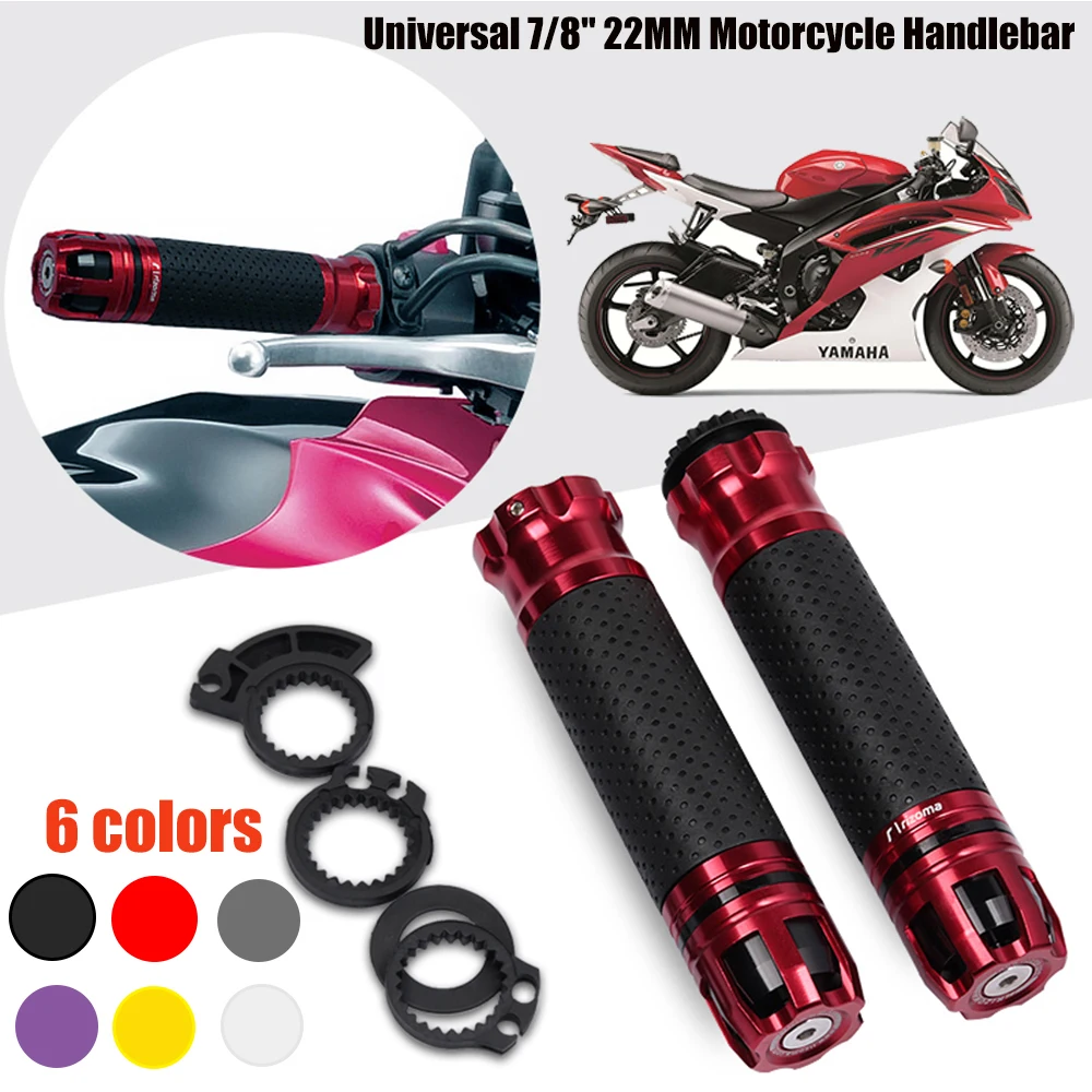 

Universal 7/8'' 22mm Motorcycle Throttle Handlebar Hand Grips Handle Bar Cap End Plugs CNC Racing Handlebar For Honda Yamaha KTM