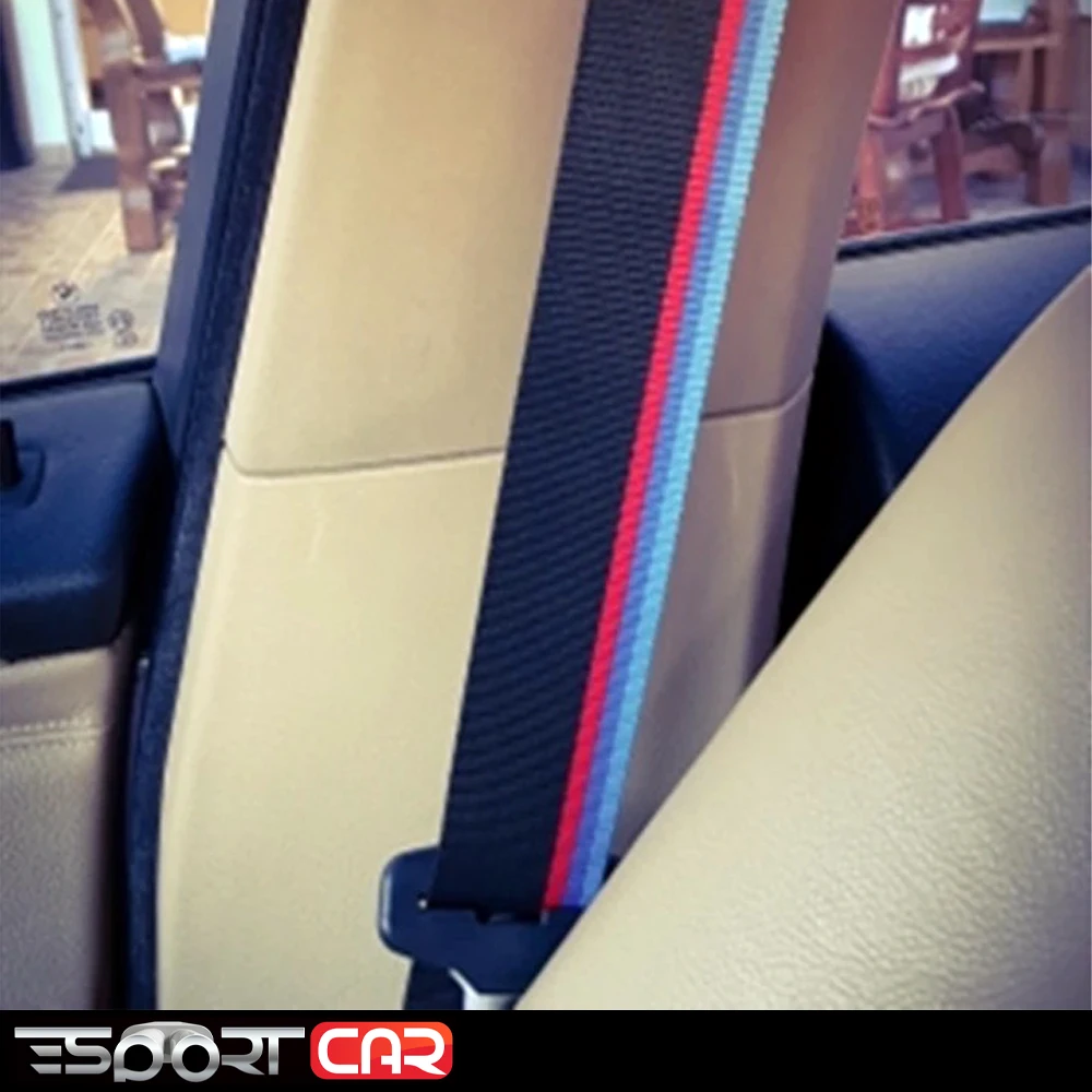 

Esportcar Nylon M Style Strip Car Saftey Seat Belt Replacement For E60 F10 F30 E46 E36 M5 M3 G30 E90 X3 X5 X6 X1 E98 F05 X4 M4