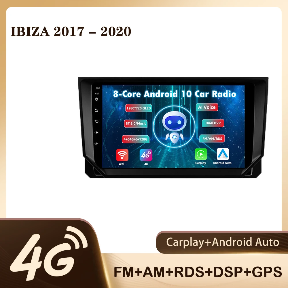 

Автомобильный радиоприемник JMANCE для Seat Ibiza 2017 - 2020 с голосовым ИИ мультимедийным видеоплеером и Навигатором GPS Android No 2din 2 din DVD