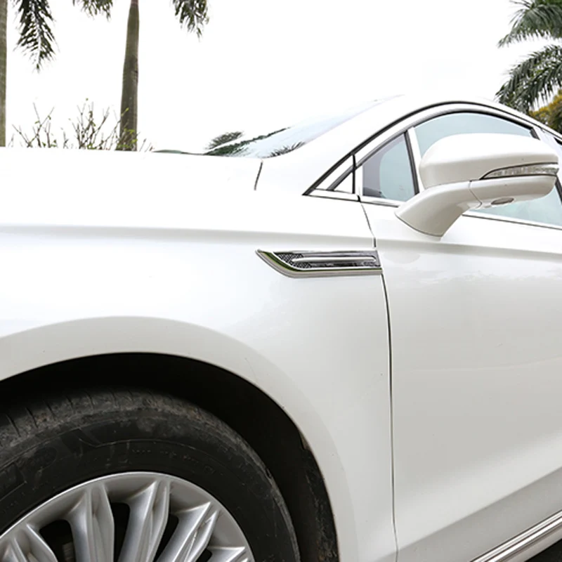 Новый стиль! 2 шт./компл. ABS хромированная отделка значка украшение для спорта Skoda