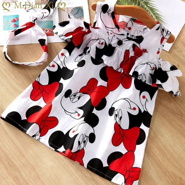 Новинка Лето 2019 детское милое мультяшное платье Desig галстук-бабочка для девочки