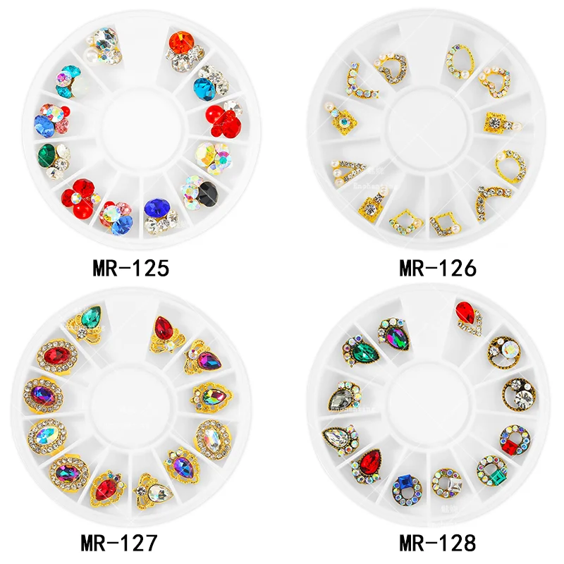 3D очаровательные украшения Стразы из сплава для дизайна ногтей флакон духов