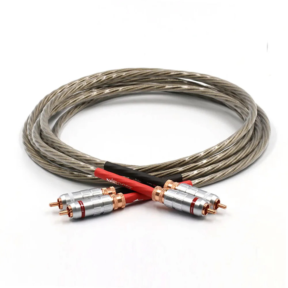 

Пара медных аудио RCA соединительных кабелей Nordost ODIN 7N с посеребренным покрытием OFC, провод для аудио и видео сигнала, Удлинительный шнур