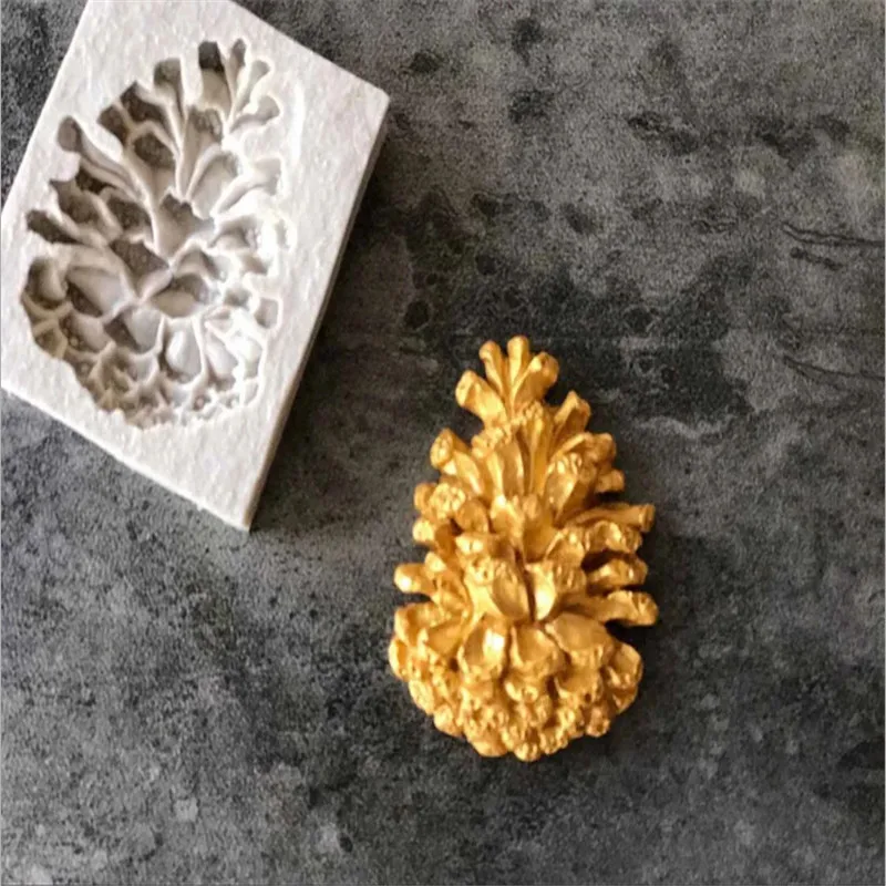 

New Pine Cones Shape Sugar Craft Silicone Mold DIY Fondant Mold Cake Decorating Tools Chocolate Kitchen Baking Tools Supplies