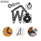 1 шт. алюминиевый сплав шесть раз линейка для керамическая плитка локатор отверстий под разными углами измерительная линейка DIY каменщика строительные инструменты