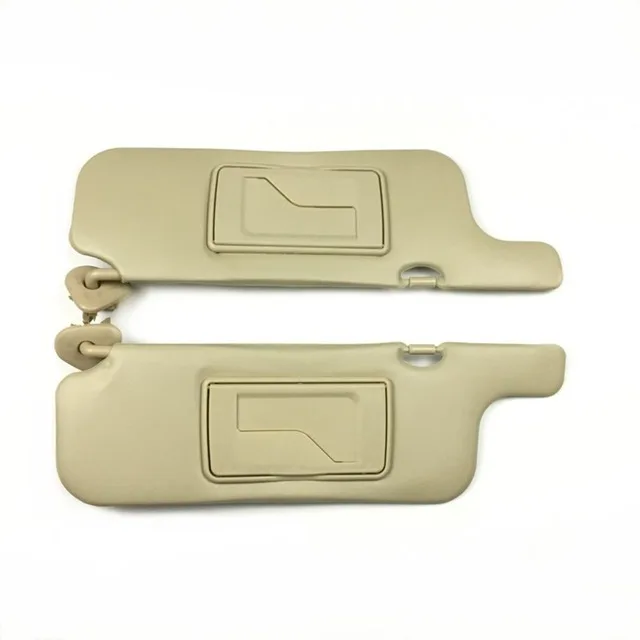 Left and right Для Toyota Corolla 2003-2012 бежевый ar Внутренний солнцезащитный козырек Солнцезащитный козырек передний ветровое стекло Солнцезащитный козырек Antidazzle солнцезащитный экран с зеркалом комплект - Цвет: Left and right
