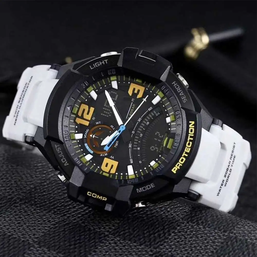 

Ga-1000 new 2021 high quality sports leisure men's watch LED digital dual display full function women's watch