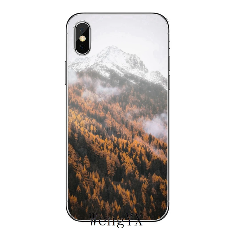Горный зеркальный мягкий чехол для Samsung Galaxy M30 A70 A60 A50 A40 A30 A10 A9 A8 A6 J8 J4 J6 Prime Plus 2018 |