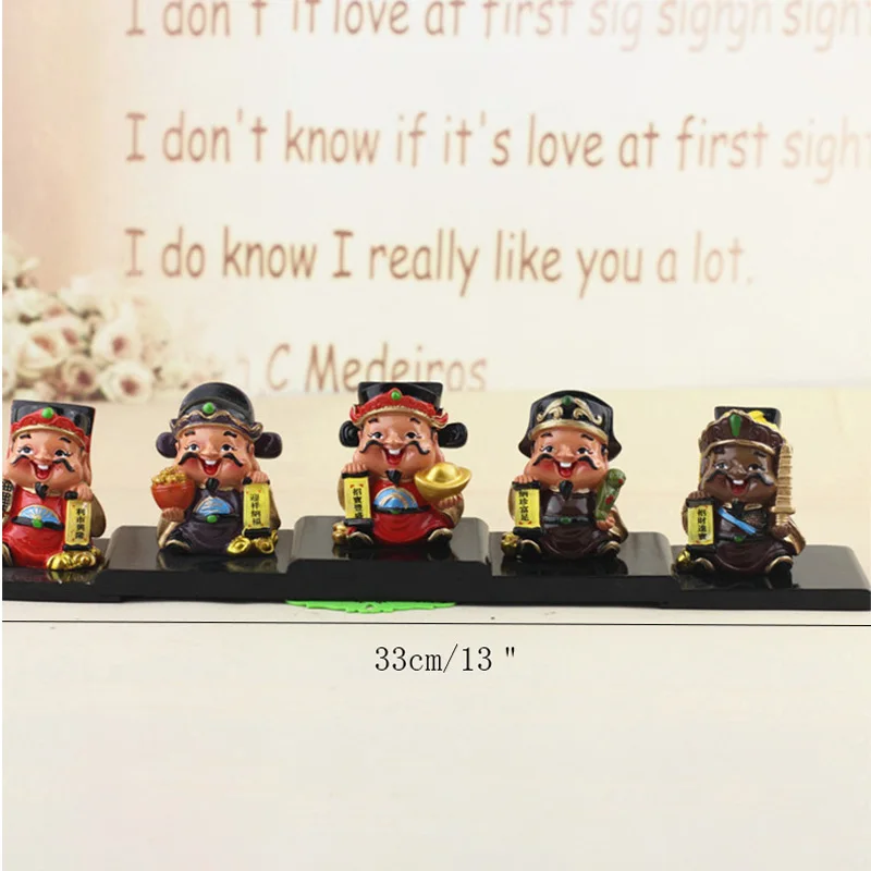 Китайский счастливый Бог фигурка орнамент Фортуна миниатюрное ремесло Отель