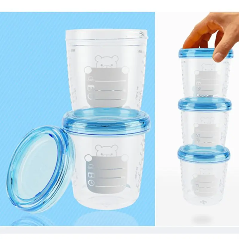 

180ml Baby Breast Milk Storage Bottle Infant Newborn Food Freezer Container Milk Powder Nuts Tea Organizer E06F