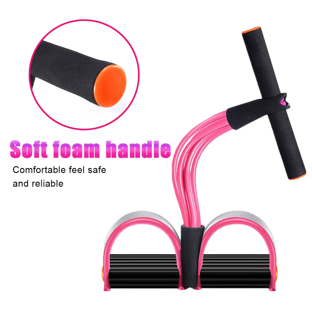 

Expander Resistance Trainer Rubber Sit-up Six-tube Tension Rope Multi Function Loss Fitness Equipment Home Accessories