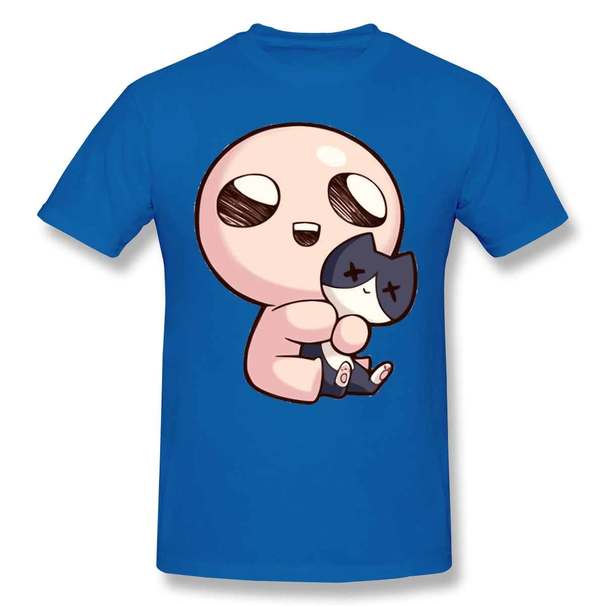 Милая футболка с изображением кота Гаппи из Исаака Забавные футболки круглым