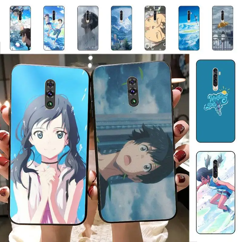 

YNDFCNB Weathering With You Weather child Phone Case for vivo Y91C Y11 17 19 53 81 31 91 for Oppo a9 2020