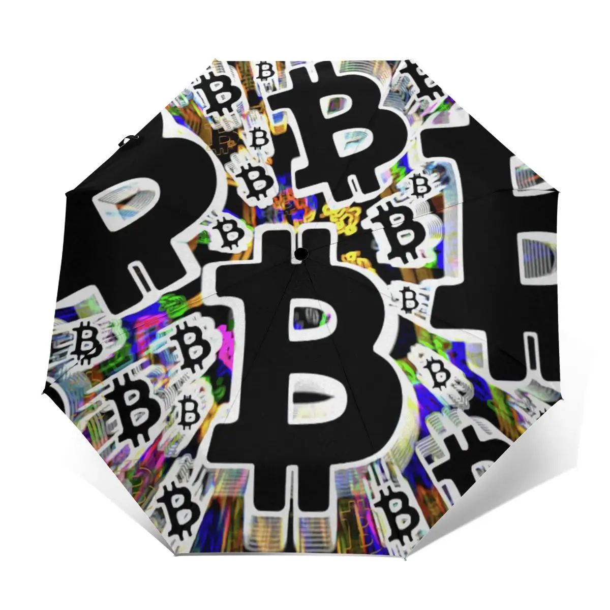 

Bitcoin Umbrella Protection Auto Umbrella Cool Print Compact Terrace Umbrella