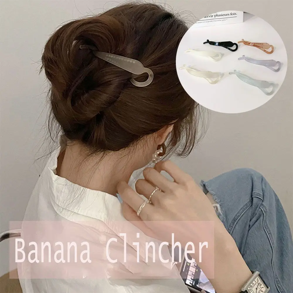 

for Women Non Slip Flexible Ponytail Holder Fashion Durable Styling Classic Girls Updo Banana Clincher French Hair Clip