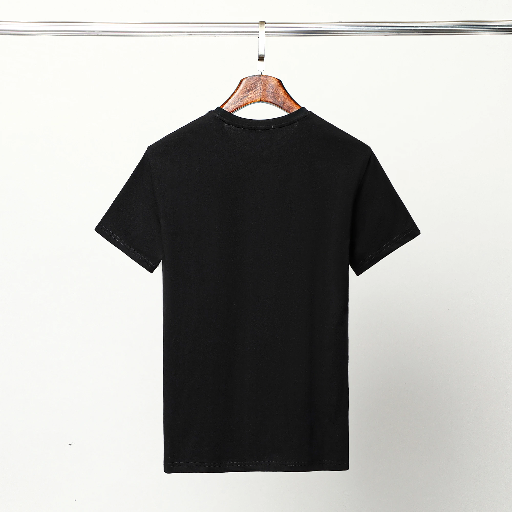 

Crown Letter Print T-shirts Men 100% Cotton Black Blue White Men's Summer Clothing PP01102048