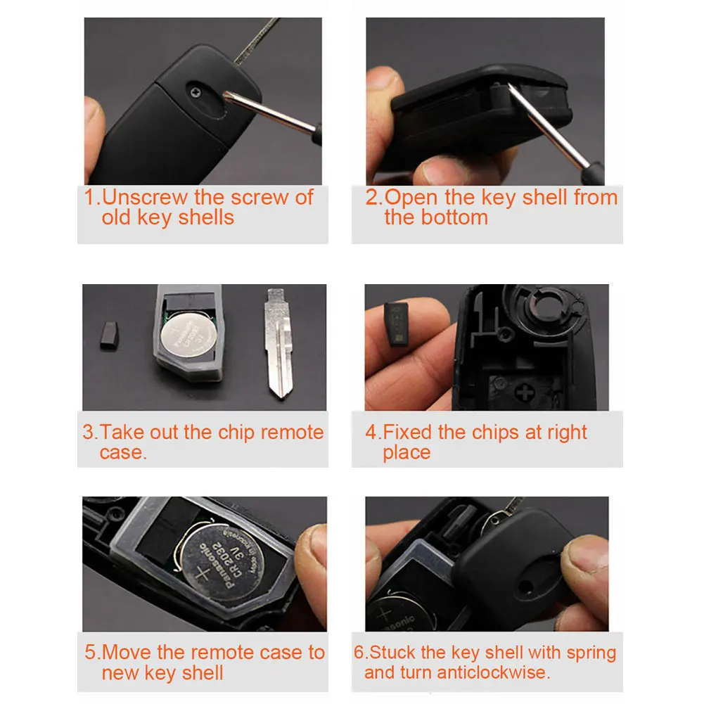 3 кнопки автомобильный пульт дистанционного управления складной брелок для