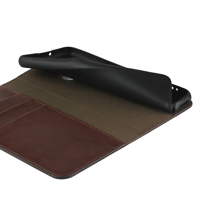 

Vintage Genuine Leather Case for Huawei Y6p Y5p Cover Luxury Crazy Horse Pattern Card Slot Wallet Book Case for Huawei Y 6p 5p