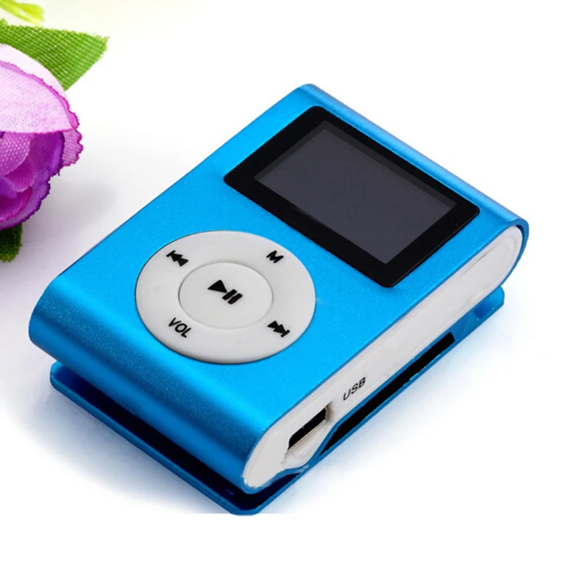 

USB Mini Clip MP3 Player W/LCD Screen Support 32GB Micro SD TF Card 3.5mm Stereo Jack Mp3 Music Player Portable Mini Clip MP3