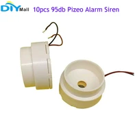 10pcs 12v white piezo alarm siren 95db 3017 3017 diameter insurance safes anti theft high decibel buzzer