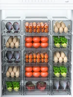 Refrigerator Food Drawer Storage Box Fridge Organizer Bin Kitchen Pantry Cabinet Fruit Vegatable Freezer Egg Dumpling Container