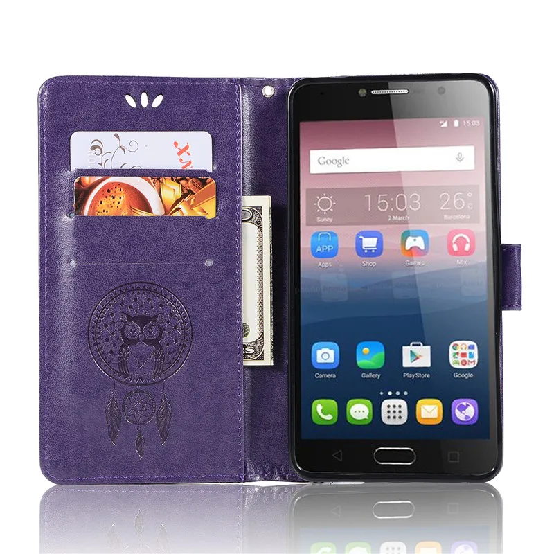 Чехол для Alcatel Pop 4S чехол 5 One Touch телефона из искусственной кожи 5095D 5095Y 5095
