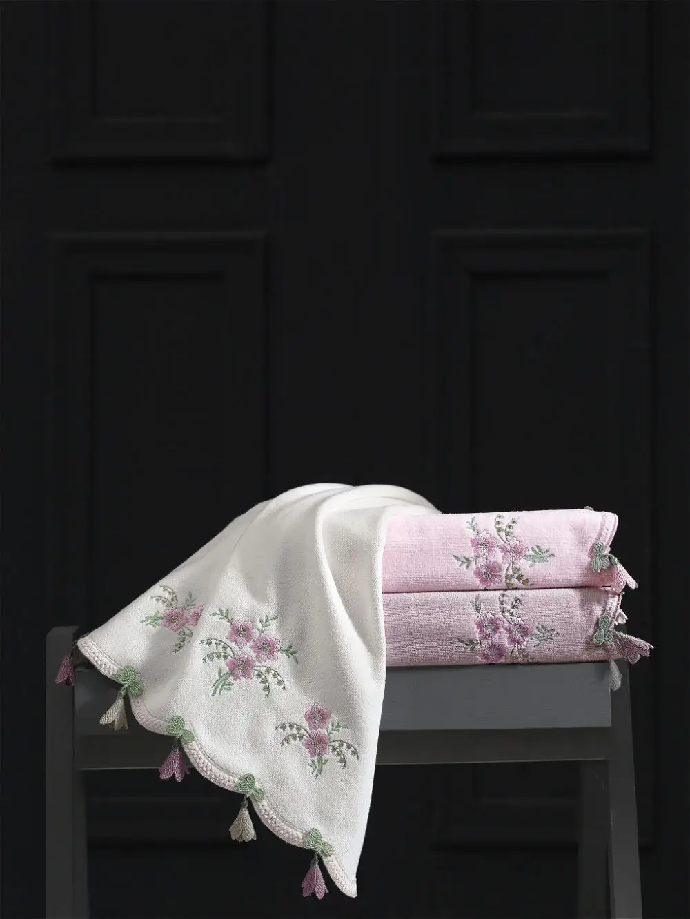 

Вельветовое полотенце с вышивкой, набор полотенец специального дизайна из 100% хлопка, ручная работа, кухонное полотенце, свадебный подарок