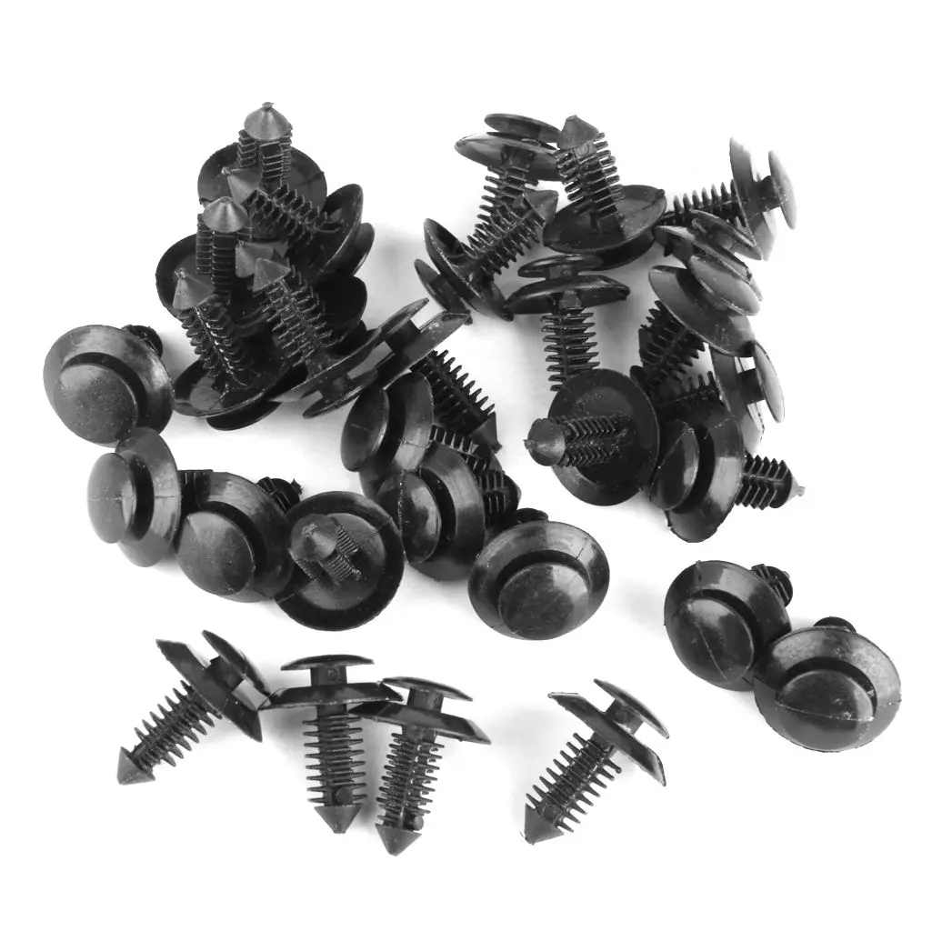 

30x Nylon Door Trim Panel Retainers Clips for Ford N801925-S