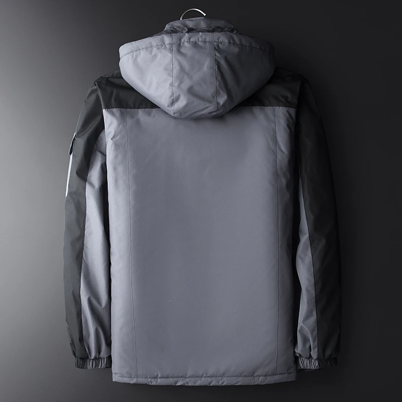 Мужской непродуваемый плюшевый костюм утепленный водонепроницаемый и