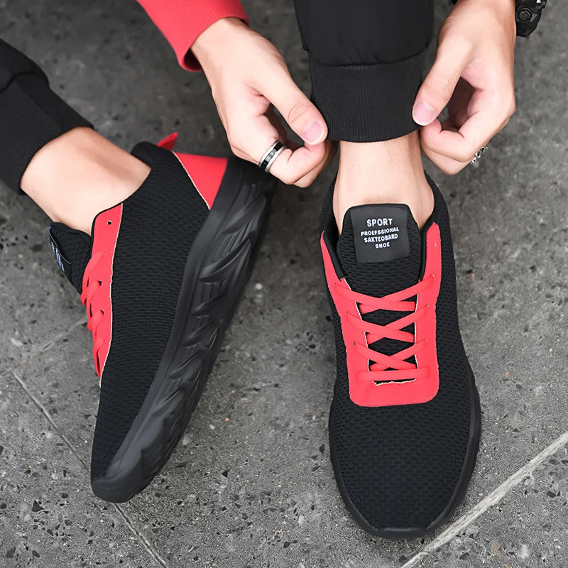 Casual Fashion Sport Women's Running Shoes Spring Breathable Mesh Soft Men's Sneaker Big Size Outdoor Walking Gym Men's Shoes 48