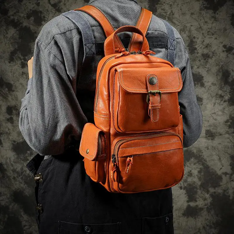 

Genuine Leather High Quality Women Backpack Shoulder Bag 2021 New Vintage Nature Cowhide Large Capacity Travel Bags