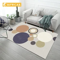 nordic ethnic geometric abstract bedroom living room carpet simple decoration bathroom coffee table sofa hallway dust free mat