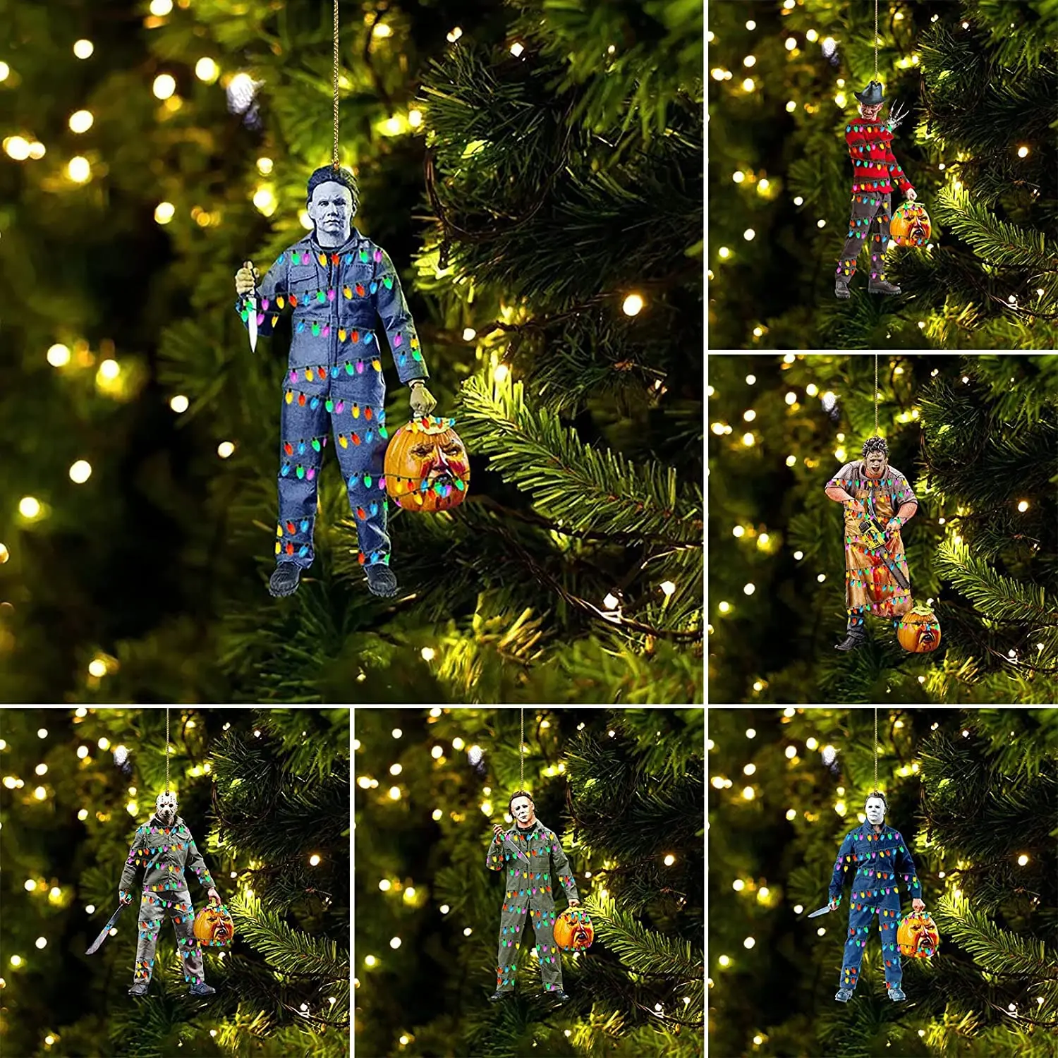 

Акриловый кулон из фильма ужасов для рождественской елки